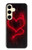 S3682 Devil Heart Hülle Schutzhülle Taschen für Samsung Galaxy S24