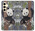 S3793 Cute Baby Panda Snow Painting Hülle Schutzhülle Taschen für Samsung Galaxy S24 S3793 Cute Baby Panda Snow Painting Hülle Schutzhülle Taschen für Samsung Galaxy S24