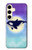 S3807 Killer Whale Orca Moon Pastel Fantasy Hülle Schutzhülle Taschen für Samsung Galaxy S24