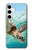 S1377 Ocean Sea Turtle Hülle Schutzhülle Taschen für Samsung Galaxy S24 Plus