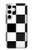 S2492 Black and White Check Hülle Schutzhülle Taschen für Samsung Galaxy S24 Plus