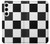S2492 Black and White Check Hülle Schutzhülle Taschen für Samsung Galaxy S24 Plus