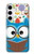 S2521 Cute Nerd Owl Cartoon Hülle Schutzhülle Taschen für Samsung Galaxy S24 Plus