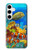 S2568 Sea Seabed Fish Corals Underwater Ocean Hülle Schutzhülle Taschen für Samsung Galaxy S24 Plus