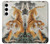 S2751 Chinese Tiger Brush Painting Hülle Schutzhülle Taschen für Samsung Galaxy S24 Plus