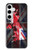 S2936 UK British Flag Map Hülle Schutzhülle Taschen für Samsung Galaxy S24 Plus