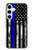 S3244 Thin Blue Line USA Hülle Schutzhülle Taschen für Samsung Galaxy S24 Plus