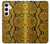 S3365 Yellow Python Skin Graphic Print Hülle Schutzhülle Taschen für Samsung Galaxy S24 Plus