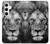 S3372 Lion Face Hülle Schutzhülle Taschen für Samsung Galaxy S24 Plus