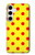 S3526 Red Spot Polka Dot Hülle Schutzhülle Taschen für Samsung Galaxy S24 Plus