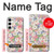 S3688 Floral Flower Art Pattern Hülle Schutzhülle Taschen für Samsung Galaxy S24 Plus