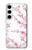 S3707 Pink Cherry Blossom Spring Flower Hülle Schutzhülle Taschen für Samsung Galaxy S24 Plus