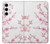 S3707 Pink Cherry Blossom Spring Flower Hülle Schutzhülle Taschen für Samsung Galaxy S24 Plus