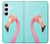 S3708 Pink Flamingo Hülle Schutzhülle Taschen für Samsung Galaxy S24 Plus