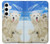 S3794 Arctic Polar Bear and Seal Paint Hülle Schutzhülle Taschen für Samsung Galaxy S24 Plus