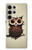 S0360 Coffee Owl Hülle Schutzhülle Taschen für Samsung Galaxy S24 Ultra