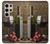 S1316 Grapes Bottle and Glass of Red Wine Hülle Schutzhülle Taschen für Samsung Galaxy S24 Ultra