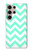 S1723 Mint Chevron Zigzag Hülle Schutzhülle Taschen für Samsung Galaxy S24 Ultra
