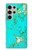 S2377 Turquoise Gemstone Texture Graphic Printed Hülle Schutzhülle Taschen für Samsung Galaxy S24 Ultra