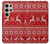 S2835 Christmas Reindeer Knitted Pattern Hülle Schutzhülle Taschen für Samsung Galaxy S24 Ultra