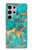 S2906 Aqua Turquoise Stone Hülle Schutzhülle Taschen für Samsung Galaxy S24 Ultra