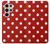 S2951 Red Polka Dots Hülle Schutzhülle Taschen für Samsung Galaxy S24 Ultra