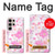 S3036 Pink Sweet Flower Flora Hülle Schutzhülle Taschen für Samsung Galaxy S24 Ultra