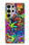 S3255 Colorful Art Pattern Hülle Schutzhülle Taschen für Samsung Galaxy S24 Ultra