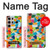 S3391 Abstract Art Mosaic Tiles Graphic Hülle Schutzhülle Taschen für Samsung Galaxy S24 Ultra