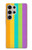 S3678 Colorful Rainbow Vertical Hülle Schutzhülle Taschen für Samsung Galaxy S24 Ultra