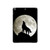 S1981 Wolf Howling at The Moon Hülle Schutzhülle Taschen für iPad 10.2 (2021,2020,2019), iPad 9 8 7