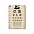 S2502 Eye Exam Chart Decorative Decoupage Poster Hülle Schutzhülle Taschen für iPad 10.2 (2021,2020,2019), iPad 9 8 7