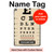 S2502 Eye Exam Chart Decorative Decoupage Poster Hülle Schutzhülle Taschen für iPad 10.2 (2021,2020,2019), iPad 9 8 7