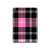 S3091 Pink Plaid Pattern Hülle Schutzhülle Taschen für iPad 10.2 (2021,2020,2019), iPad 9 8 7