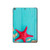 S3428 Aqua Wood Starfish Shell Hülle Schutzhülle Taschen für iPad 10.2 (2021,2020,2019), iPad 9 8 7