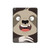 S3855 Sloth Face Cartoon Hülle Schutzhülle Taschen für iPad 10.2 (2021,2020,2019), iPad 9 8 7