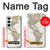 S0604 World Map Hülle Schutzhülle Taschen für Samsung Galaxy A55 5G