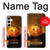 S1083 Pumpkin Spider Candles Halloween Hülle Schutzhülle Taschen für Samsung Galaxy A55 5G