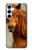 S1595 Beautiful Brown Horse Hülle Schutzhülle Taschen für Samsung Galaxy A55 5G