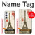 S2108 Eiffel Tower Paris Postcard Hülle Schutzhülle Taschen für Samsung Galaxy A55 5G