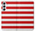 S2364 Red and White Striped Hülle Schutzhülle Taschen für Samsung Galaxy A55 5G