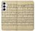 S2504 Vintage Music Sheet Hülle Schutzhülle Taschen für Samsung Galaxy A55 5G