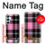 S3091 Pink Plaid Pattern Hülle Schutzhülle Taschen für Samsung Galaxy A55 5G