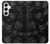 S3153 Black Roses Hülle Schutzhülle Taschen für Samsung Galaxy A55 5G
