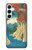 S3348 Utagawa Hiroshige The Monkey Bridge Hülle Schutzhülle Taschen für Samsung Galaxy A55 5G
