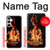 S3379 Fire Frame Hülle Schutzhülle Taschen für Samsung Galaxy A55 5G