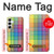 S3942 LGBTQ Rainbow Plaid Tartan Hülle Schutzhülle Taschen für Samsung Galaxy A55 5G