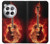 S0415 Fire Guitar Burn Hülle Schutzhülle Taschen für OnePlus 12