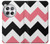 S1849 Pink Black Chevron Zigzag Hülle Schutzhülle Taschen für OnePlus 12