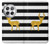 S2794 Black and White Striped Deer Gold Sparkles Hülle Schutzhülle Taschen für OnePlus 12